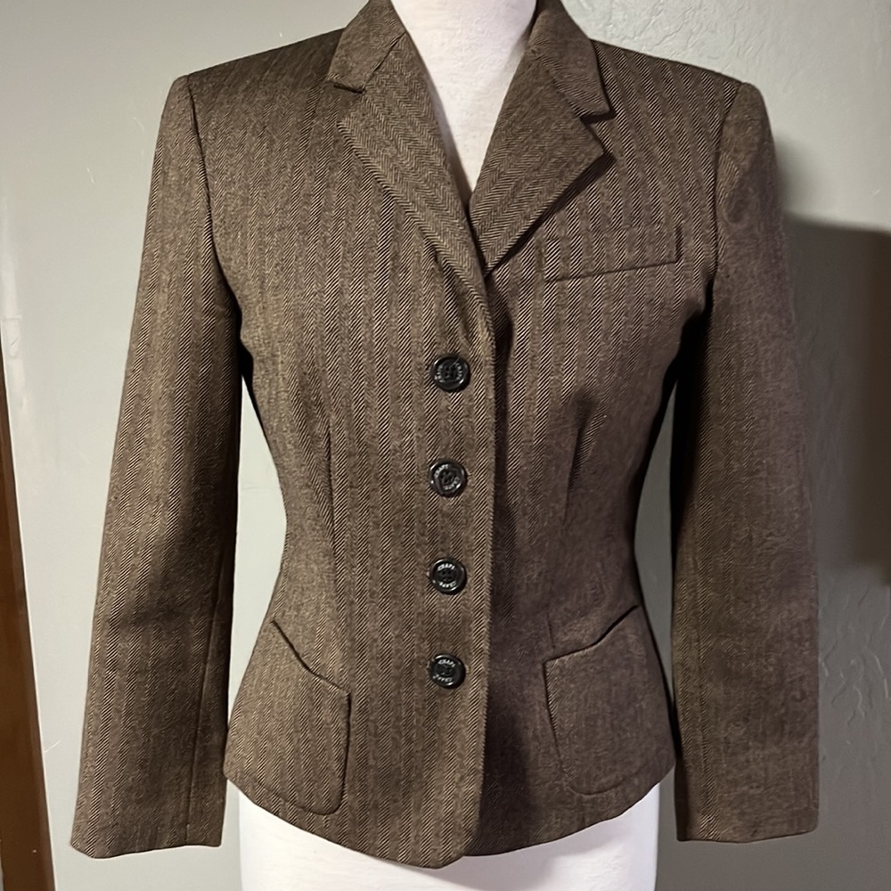 Chaps wool Blazer- Size 4- EUC like new